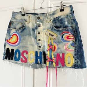 Moschino Denim Y2K Mini Skirt